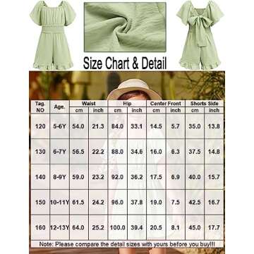 Arshiner Girls Off Shoulder Romper Ruffle Short Sleeve Tie Back Elastic High Waist Smocked Boho Elegant Mini Jumpsuits Playsuits