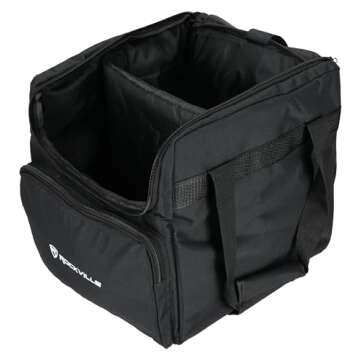 Rockville Padded Travel Bag for (2) Chauvet or American DJ Effect Lights (RLB40)