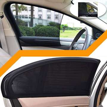 ANKIA 4 Pack Car Sunshades for Baby - Maximum UV Protection