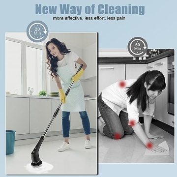 Exfeeko Electric Spin Scrubber: Cordless Cleaning Power