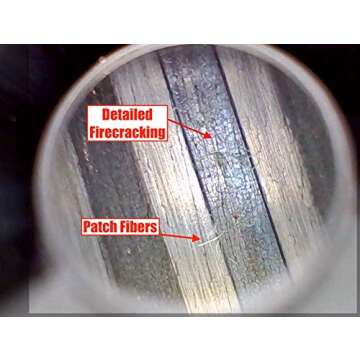 Teslong Rifle Borescope, Bore Camera Gun Cleaning Camera - Fits .20 Caliber & Larger-Hunting Shooting Firearms Visual Barrel Inspection Tool w/3 Right-Angle Mirrors and Carrying Case(45inch-Flexible)