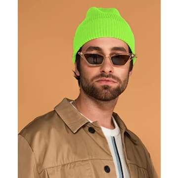 KBETHOS SKIHAT-Long NLIM Thick and Warm Mens Daily Cuffed Beanie or Slouchy Made in USA Knit Hat Cap Womens Kids