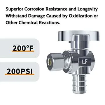 VINTEX Angle Stop Valve 10 Pack for Safe Plumbing