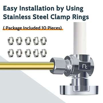 VINTEX Angle Stop Valve 10 Pack for Safe Plumbing