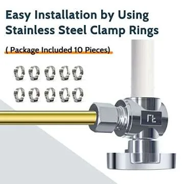 VINTEX Angle Stop Valve 10 Pack for Safe Plumbing