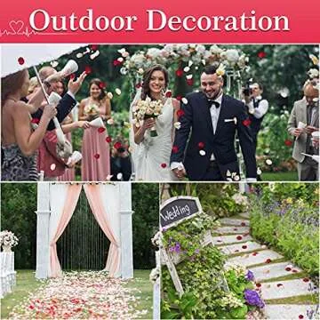 Silk Rose Petals - 400 Pcs for Wedding Decor by Aivanart