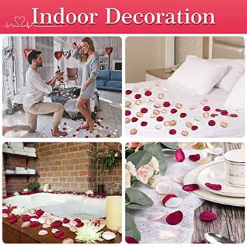 Silk Rose Petals - 400 Pcs for Wedding Decor by Aivanart