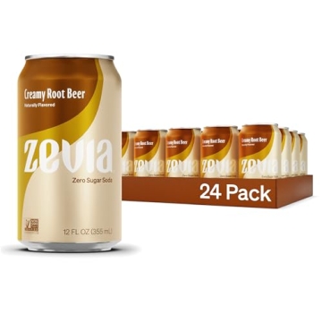 Zevia Zero Sugar Root Beer 24 Pack Cans