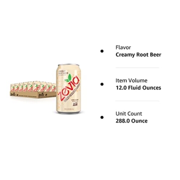 Zevia Zero Sugar Root Beer 24 Pack Cans