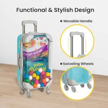 Hammont Mini Suitcase Party Favor Box - Durable Gift Boxes