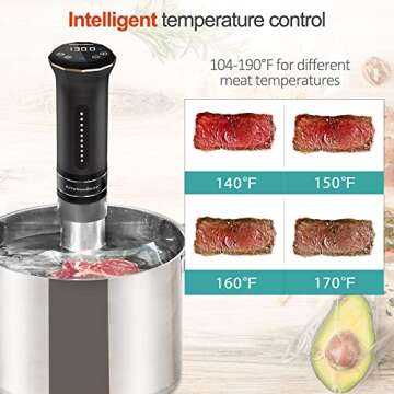 KitchenBoss Sous Vide Cooker with Waterproof Design and Bags