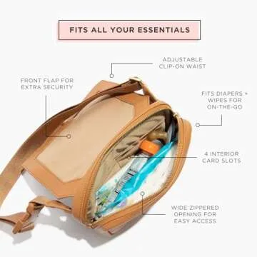 Freshly Picked Classic Park Pack Belt Bag, Fanny Packs for Women, Wear as a Waist Bag or Crossbody (Aspen)