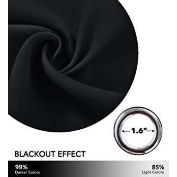 NICETOWN Halloween Lower Noise Room Divider Curtain Screen Partitions, Blackout Sound Reducing Divider Room Panel for Doorway/Glass Window/Sliding Door/Patio (1 Panel, 7ft Tall x 8.3ft Wide, Black)