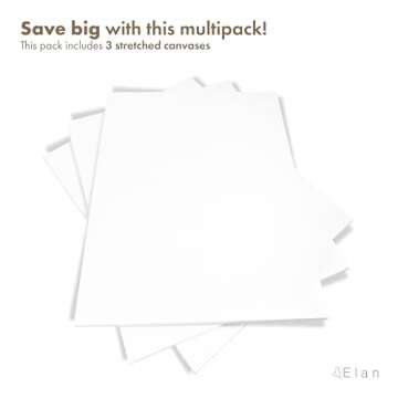 Elan Stretched 32x47 Canvases for Vibrant Art