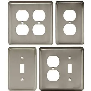 Franklin Brass Matte Black Outlet Covers - 3-Pack Elegant Design