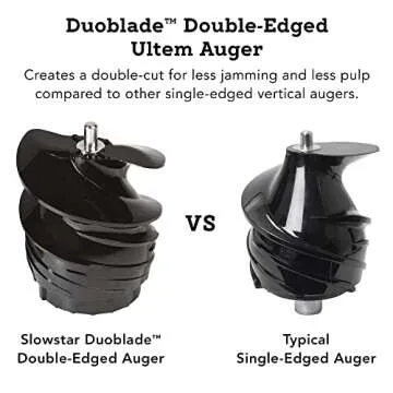 Tribest Slowstar SW-2020 Vertical Masticating Cold Press Juicer & Juice Extractor with Mincer, Silver