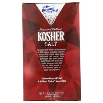 Diamond Crystal Pure and Natural Kosher Salt, 48 oz (Pack of 3)