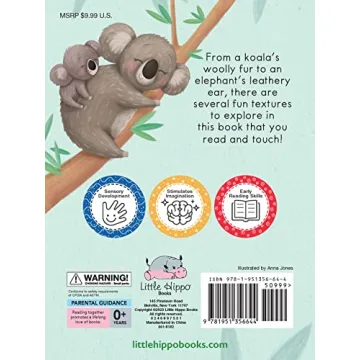 Wild Animals: A Touch and Feel Book - Children's Board Book - Educational