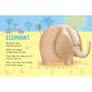 Wild Animals: A Touch and Feel Book - Children's Board Book - Educational