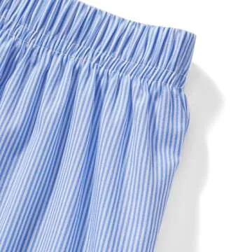 Boxer Shorts Y2k Women Plaid Gingham Low Elastic Waist Pajamas Lounge Sleep Pj Checkered Micro Short Pants Bottoms Light Blue