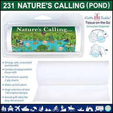 Eco-Friendly | Soft Toilet Paper Rolls | Travel-Size Protective Dispensers | Coreless & Biodegradabl...