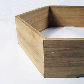 Outlavish Hexagon Floating Honeycomb Shelves - Natural Pine