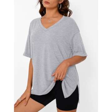 Trendy Queen Oversized T-shirt for Women Workout Plus Size