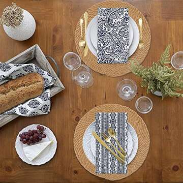Natural Jute Round Placemats Set of 4 - Heat Resistant