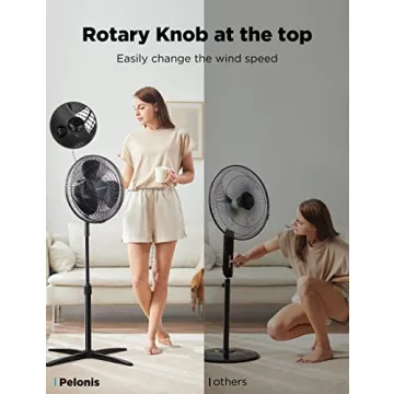 Pelonis 16" Oscillating Pedestal Fan - 3 Speed Adjustable