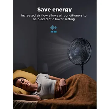 Pelonis 16" Oscillating Pedestal Fan - 3 Speed Adjustable