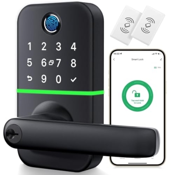 Keypad Smart Door Lock with Handle: Kucacci Keyless Entry Door Lock - Digital Door Lock with Keypad ...