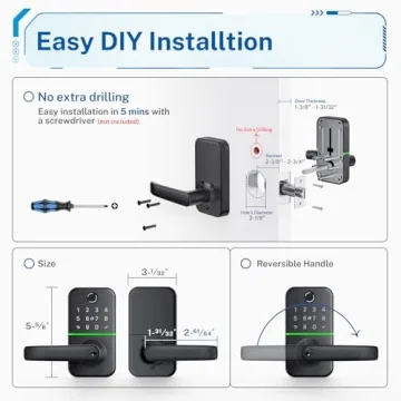 KUCACCI Keyless Entry Smart Lock - Secure & Convenient