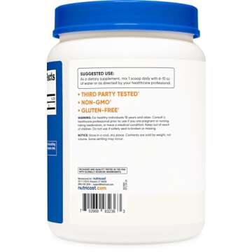Nutricost L-Arginine Powder 1KG - Pure L-Arginine, 5g Per Serving