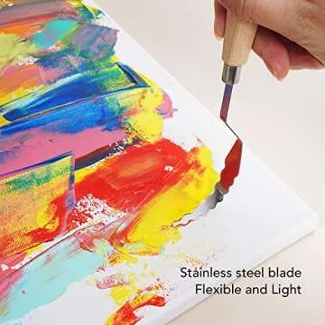 CONDA Palette Knife Set - 10 Stainless Steel Painting Tools