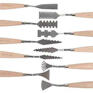 CONDA Palette Knife Set - 10 Stainless Steel Painting Tools