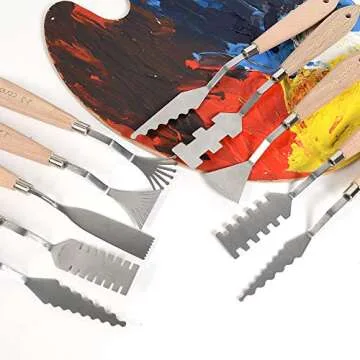 CONDA Palette Knife Set - 10 Stainless Steel Painting Tools
