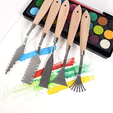 CONDA Palette Knife Set - 10 Stainless Steel Painting Tools