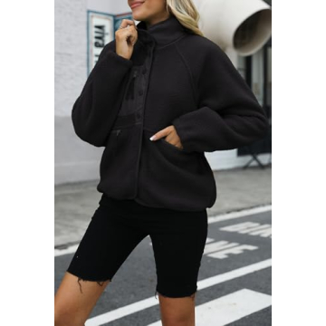 Nirovien Fuzzy Fleece Jacket for Women - Cozy and Stylish