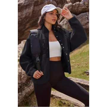 Nirovien Fuzzy Fleece Jacket for Women - Cozy and Stylish