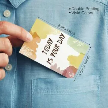 Zonon 100 Motivational Quote Cards for Employees Mini Assorted Appreciation Cards with Positive Insp...