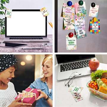 Zonon 100 Motivational Quote Cards for Employees Mini Assorted Appreciation Cards with Positive Inspirational Quote for Coworkers Business Staff Gratitude Encouragement Kindness Lunch Box Notes