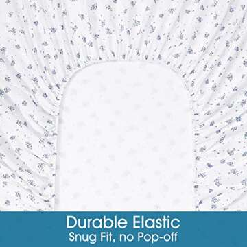 BYSURE Queen Sheet Set - Vibrant Floral Bed Décor