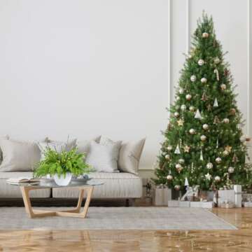 YoleShy 10 Pcs Christmas Artificial Norfolk Pine Branches with 2 Pcs Branches Greenery Norfolk Pine Stems for Christmas Decoration Indoor Xmas DIY Crafts Outdoor Home Decor