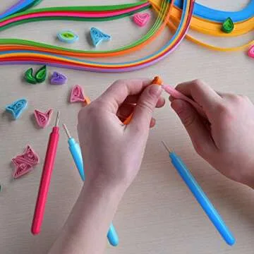 Versatile Paper Quilling Tools in 4 Colors - 24 Pack