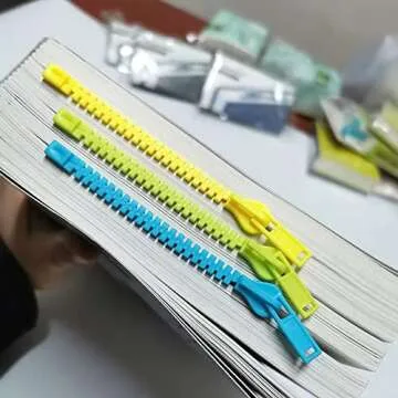 Katartizo Cute Zipper Bookmarks for All Readers