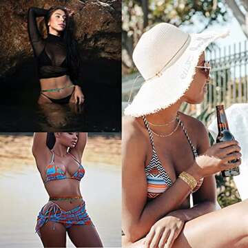 Elastic Plus Size Waist Beads for Women 31-49 Inch