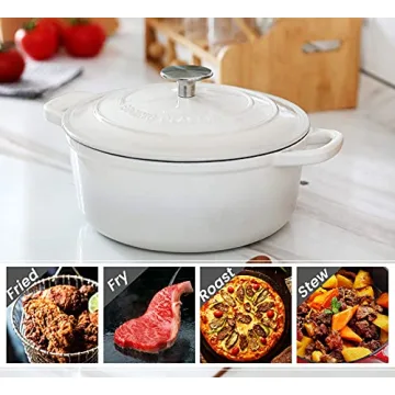 EDGING CASTING Enameled 5.5 Quart Dutch Oven for Baking