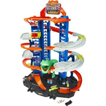 Hot Wheels Ultimate Garage Track Set with T-Rex
