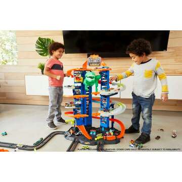 Hot Wheels Ultimate Garage Track Set with T-Rex