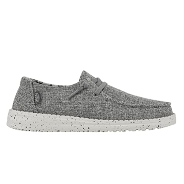 Hey Dude Wendy Blend Linen Shoes - Iron Grey Comfort